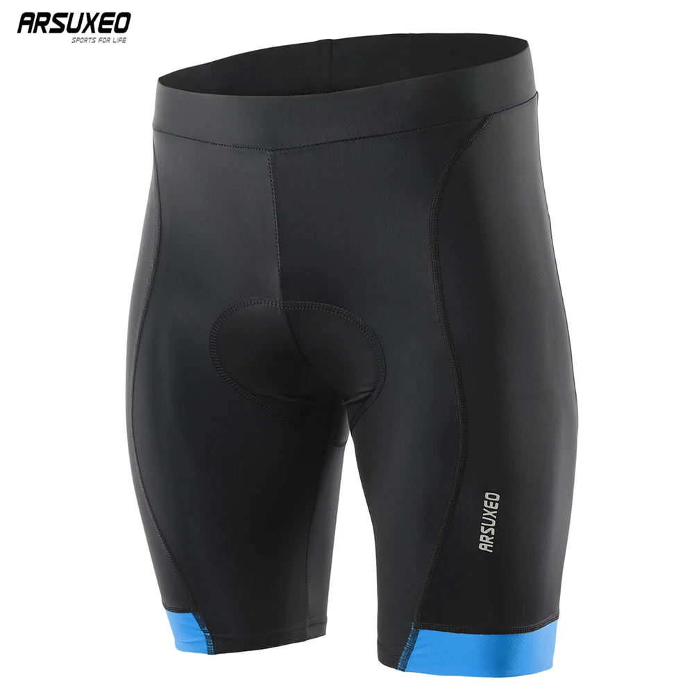 ARSUXEO Cycling Shorts 3D Padded Shockproof MTB Mountain Bike Shorts Bicycle Short Pants Compression For Men Women 563