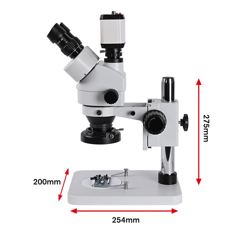 3.5-90X strumento di riparazione della saldatura del microscopio Stereo industriale illuminato per l\'orologio del telefono cellulare che ripara