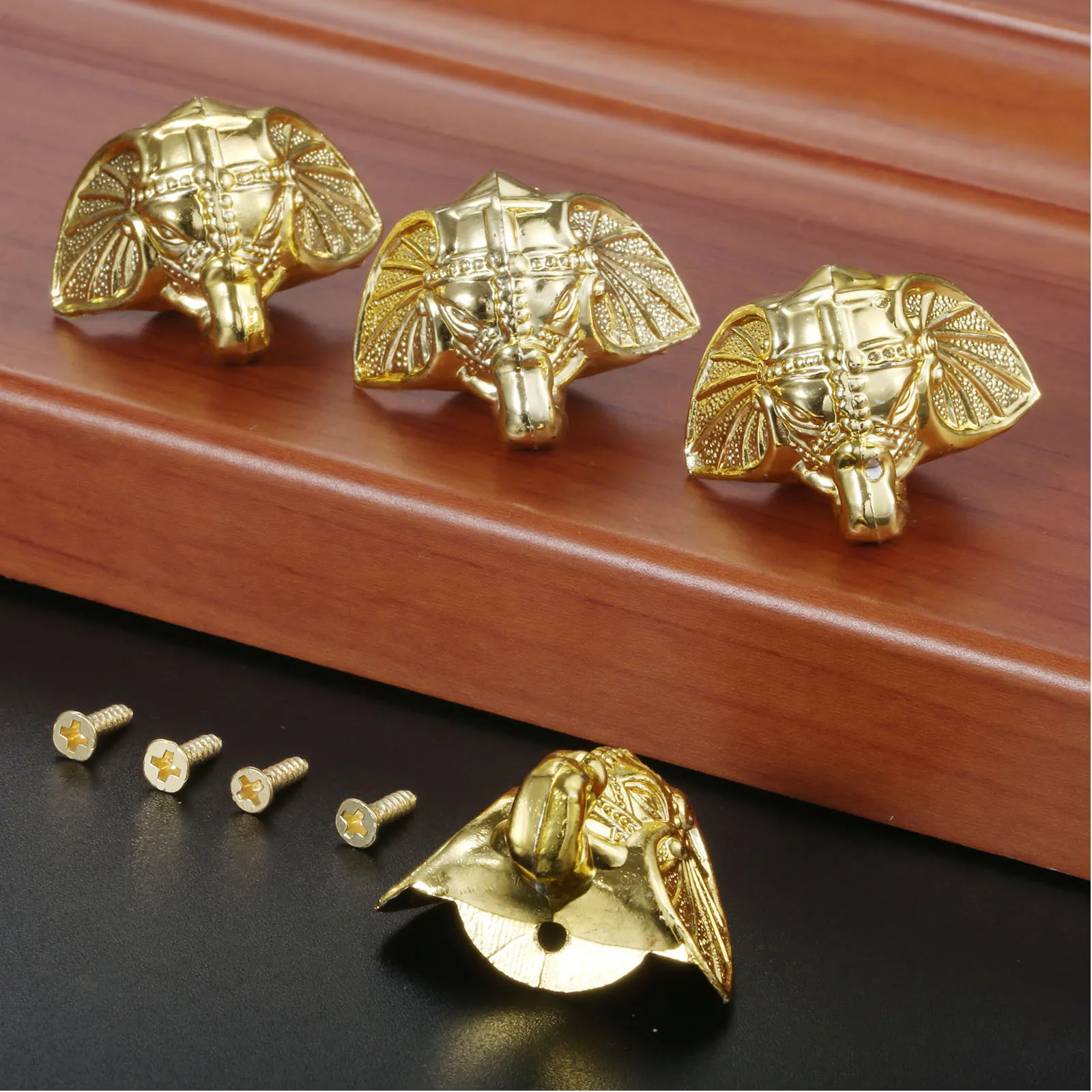 4pcs 28*23mm Antique Corner Decorative Protectors Jewelry Chest Box Wooden Case Decorative Protection Feet Leg Plastic 28*23mm