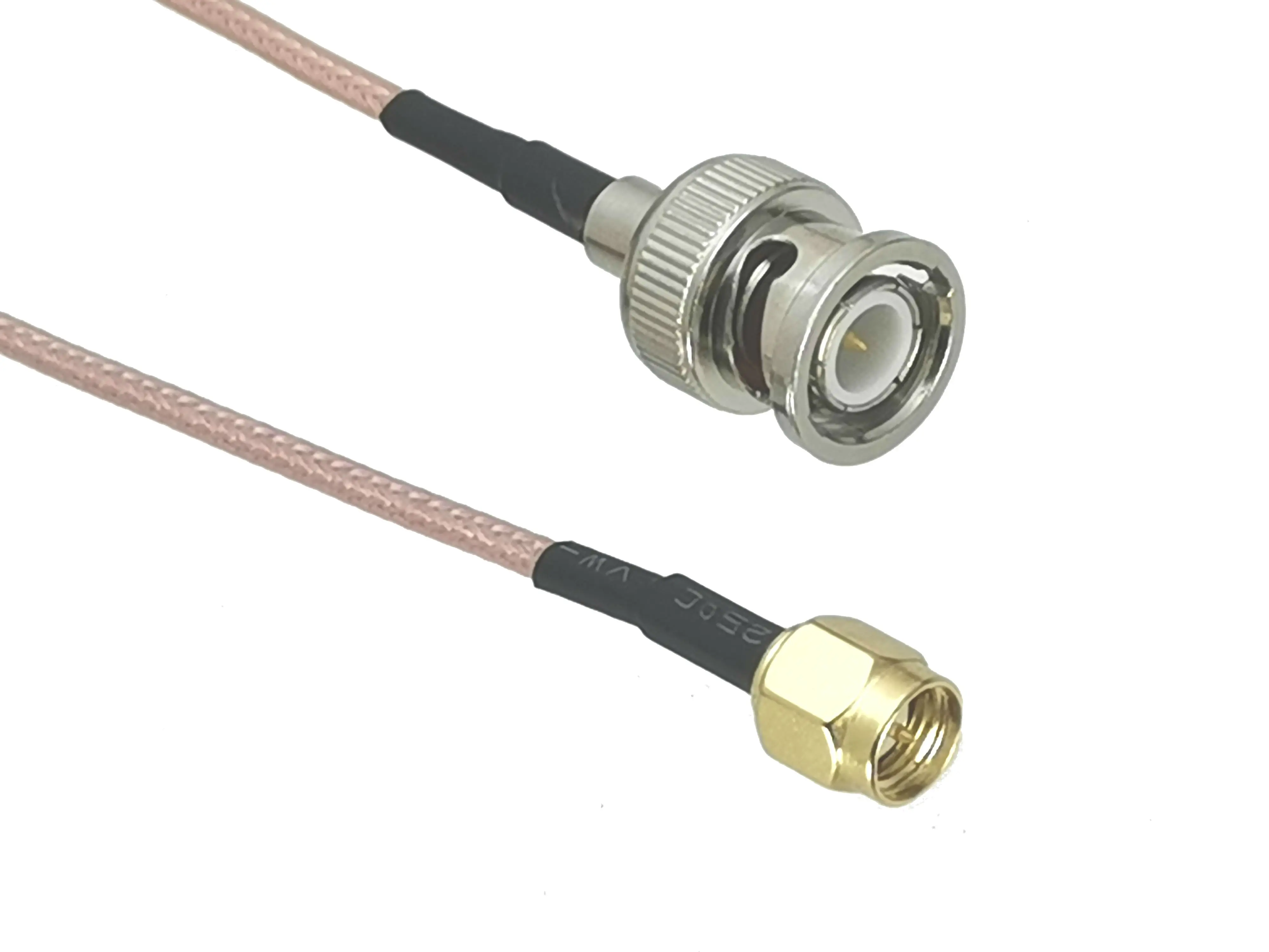 RG316 Cable BNC Male Plug to SMA Male Plug Crimp Connector Wire Terminal RF Jumper Pigtails Straight 6inch~10M - Image 2