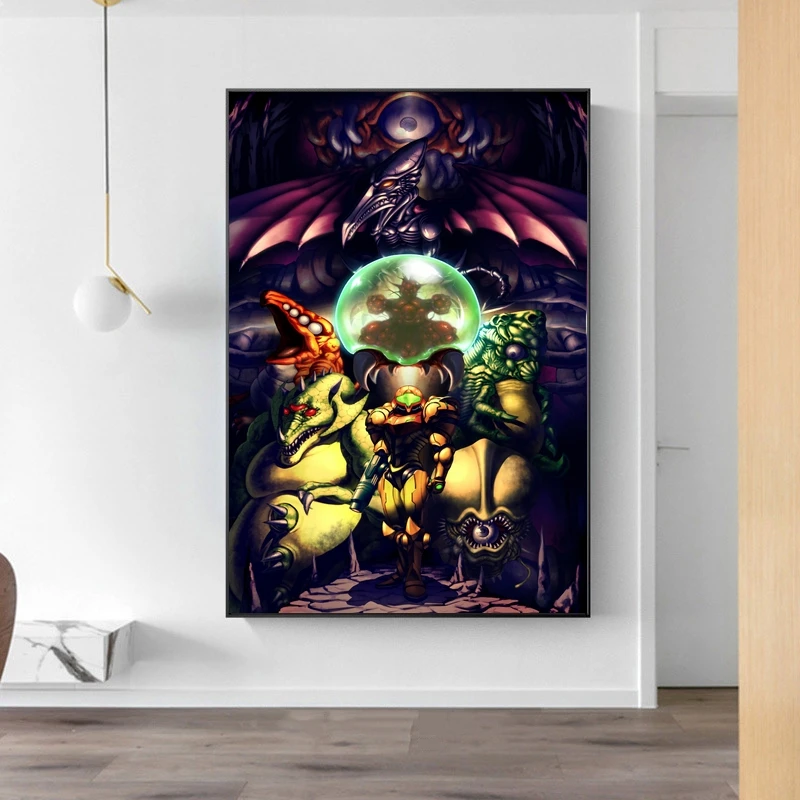 Super Metroid Game Poster Home Wall Painting Decoration (No Frame)