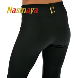 FONO Figure Skating Competition Training Suit Pants Women's Patinaje Rhythmic Gymnastics Warm and Shiny Rhinestone Waist