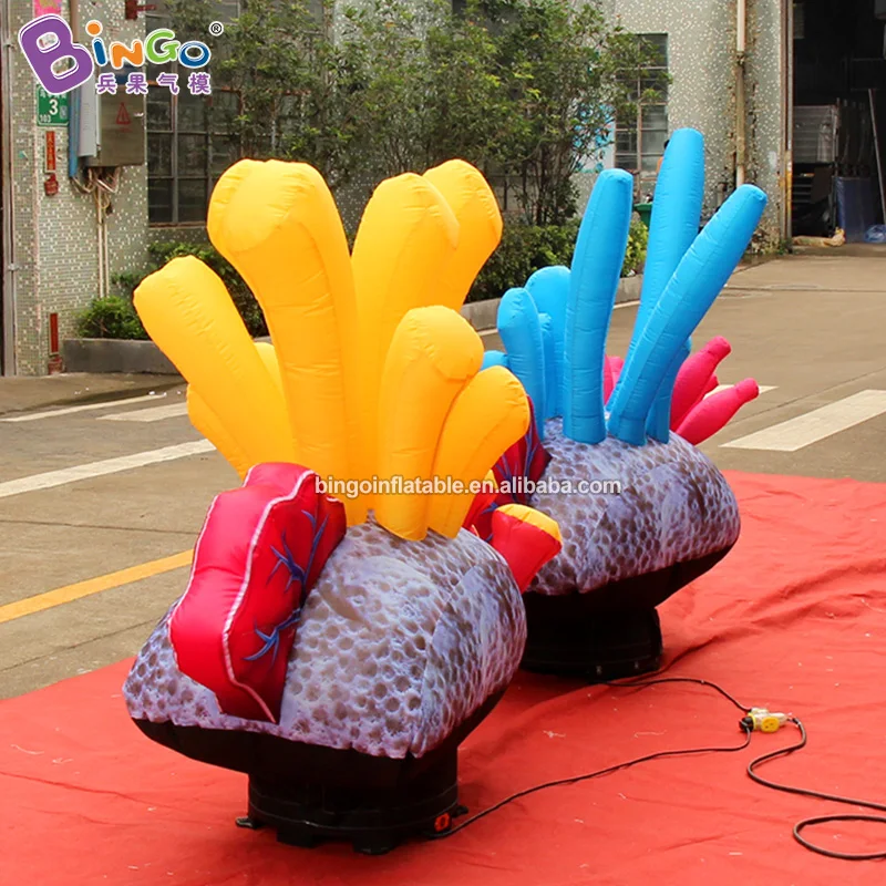 EXQUISITE CRAFT 1.5mH colorful inflatable coral for amusement park  / blow up seaweed for sale / inflatable coral ocean toys