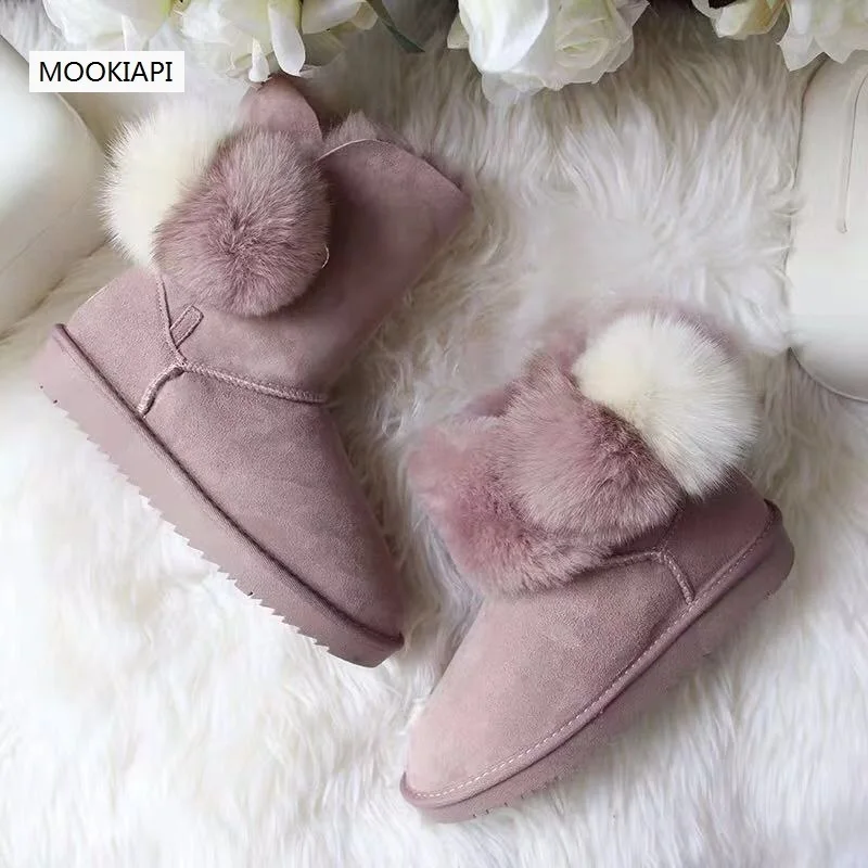 The highest quality snow boots in Australia in 2019, real sheepskin, 100% wool, new women\'s shoes, 7 colors, free delivery