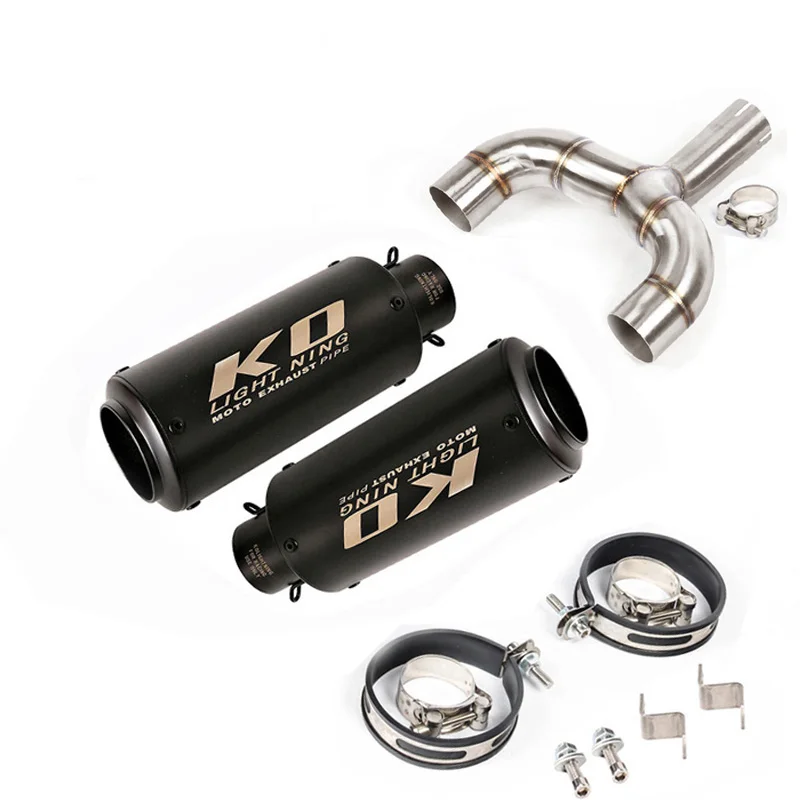 Motorcycle Exhaust Tip Muffler Escape System Modified Connection Middle Mid Link Tube for Benelli 600 TNT600