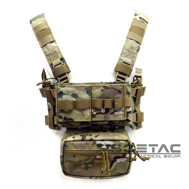 

SOETAC MK3 Wargame нагрудная установка с сумкой для аксессуаров, тактический жилет для страйкбола, поясная сумка, мужская кобура для журналов Molle