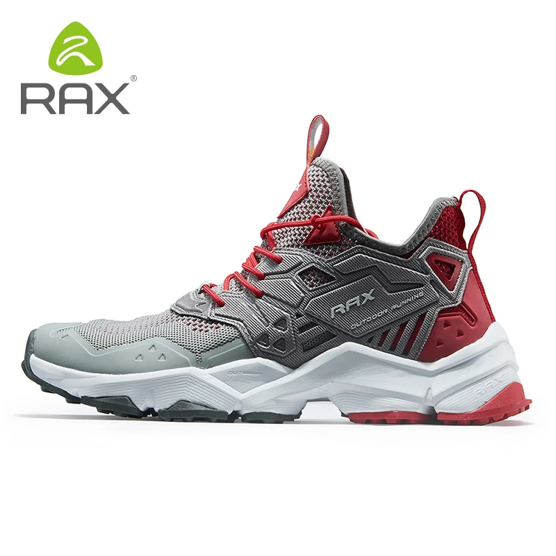 RAX Running Shoes Men&Women Outdoor Sport Shoes Breathable Lightweight Sneakers Air Mesh Upper Anti-slip Natural Rubber Outsole