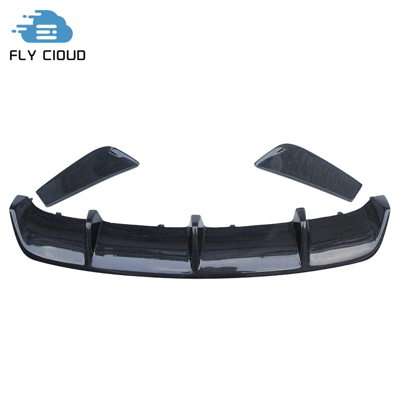 R Style Carbon Fiber Rear Bumper Lip Diffuser For Mercedes Benz W117 CLA220 CLA250 260 CLA45 Sport Car Tuning 2013-2016