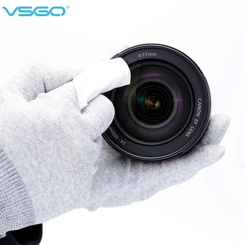 VSGO Microfiber Lens Cleaning Cloth 20PCS Lens Wipes Cleaning Tissue Cleanroom Cloth for Optical Lenses DSLR Clean images - 6