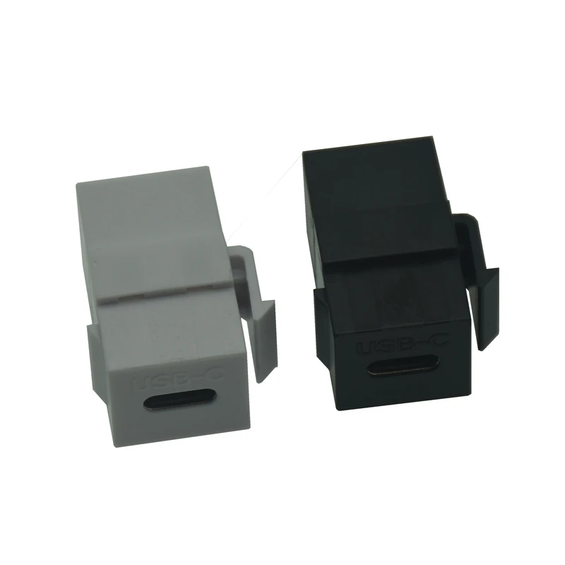 USB C Keystone Jack, Tipo-C Conector, Inserção Keystone, Fêmea para Fêmea para Placa de Parede, Painel, USB 3.1