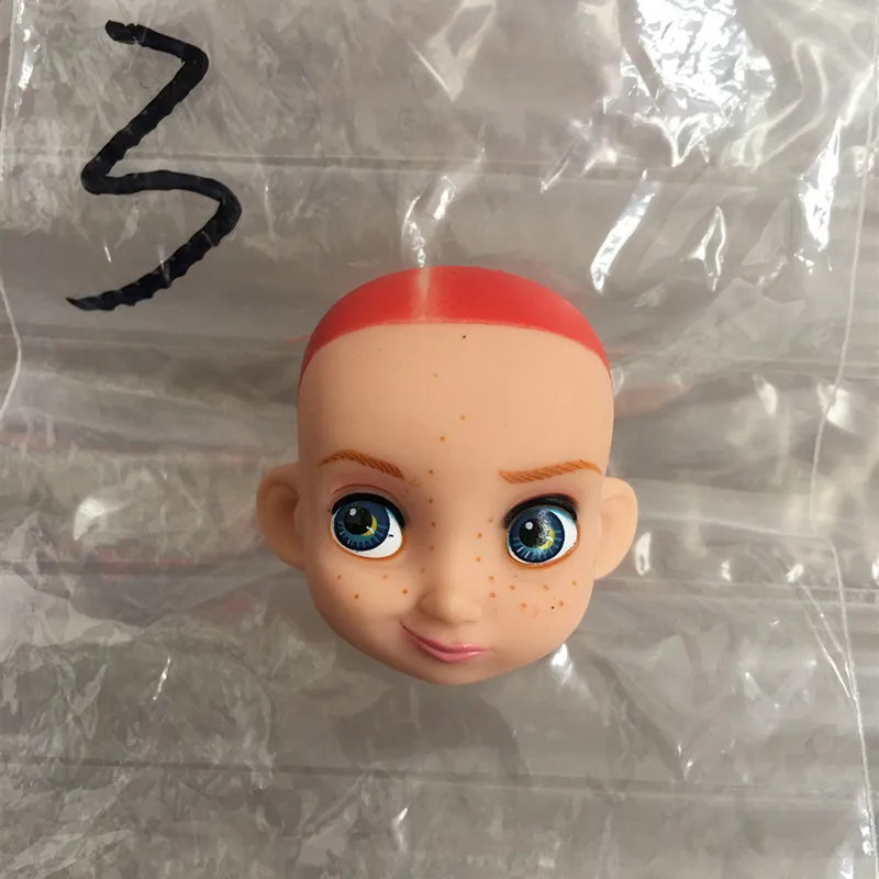 Lovely Princess Bald Head DIY Planting Long Soft Hair Doll Head Belle Snow white Baby Girl Favorite Princess Doll Part