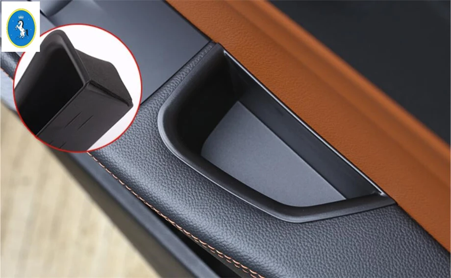 

Yimaautotrims Front Inside Car Door Storage Pallet Armrest Container Box Cover Trim For Alfa Romeo Giulia 2016 - 2020 Plastic