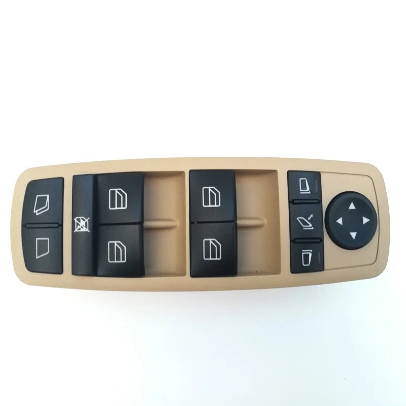 2518300390 NEW Power Window Switch Window Control Switch For Mercedes-Benz 2006-2014 W251 X164 GL550 GL450  black / beige