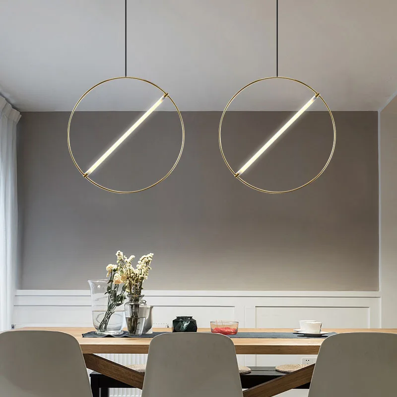 

Designer Nordic minimalist dining room living room model room cafe villa project personality chandelier