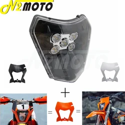 Motocross Enduro LED Headlight Headlamp Mask Cover For KTM 125 150 250 300 350 400 450 500 SX XC SX-F XC-W EXC 530 XC-W Six Days