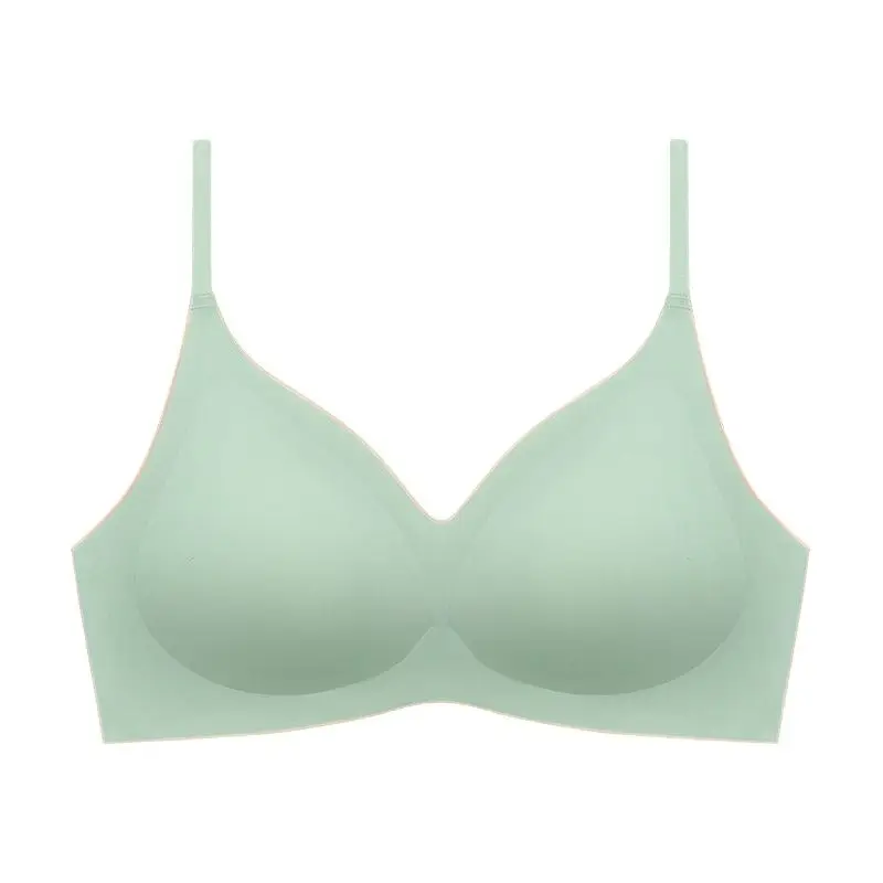PAERLAN Bra Seamless Underwear New Comfortable Breathable Soft Beautiful Back One Piece Thin Cup Bra Woman
