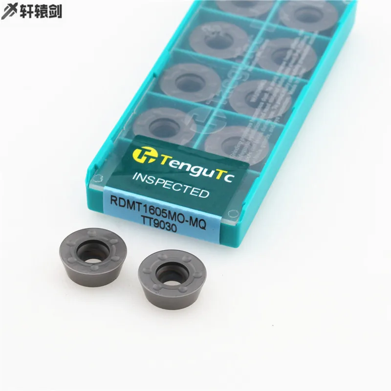 10PCS RDMT1605 MO MQ MOT PM TT9030 Milling Blade Carbide Cutting Lathe Tool