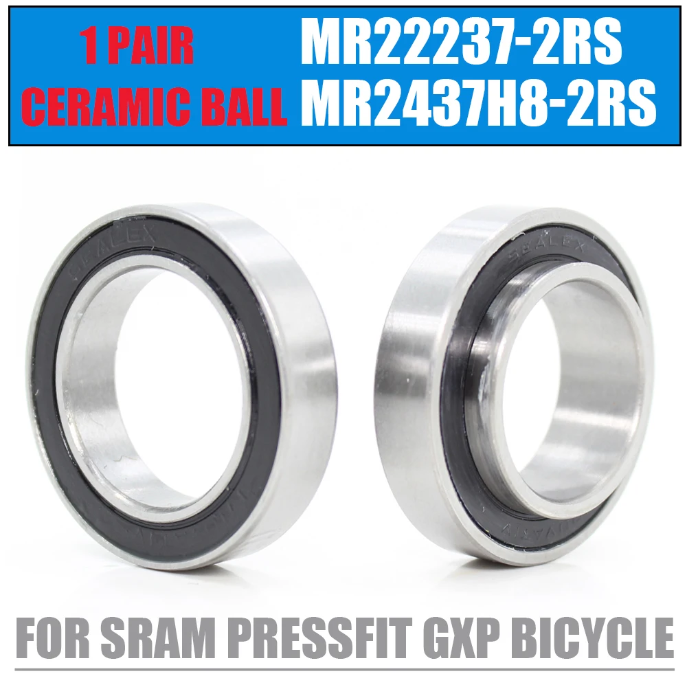 

2PCS Ceramic Bearings Wheel Set For SRAM Pressfit GXP Bicycle Bottom Bracket Repair MR22237 MR2437H8 24*37*8mm 22.2*37*8*11.5mm