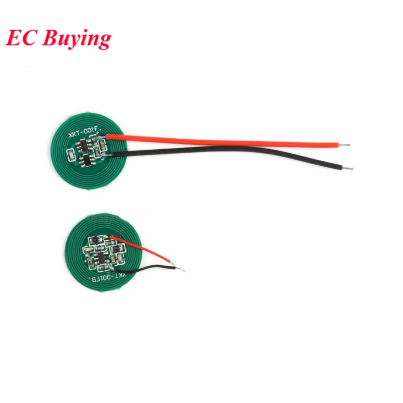 Small 20mm Wireless Charging Power Supply Module Transmitter Receiver Charger Coil Terminal Circuit PCB Board For Electronic DIY