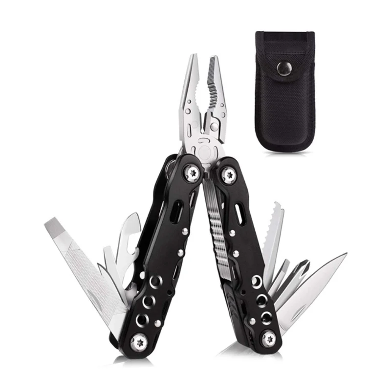 Mini clamp cable stripper Fold wire cutter Multitool multifunction multi tool plier multipurpose outdoor survive repair pocket