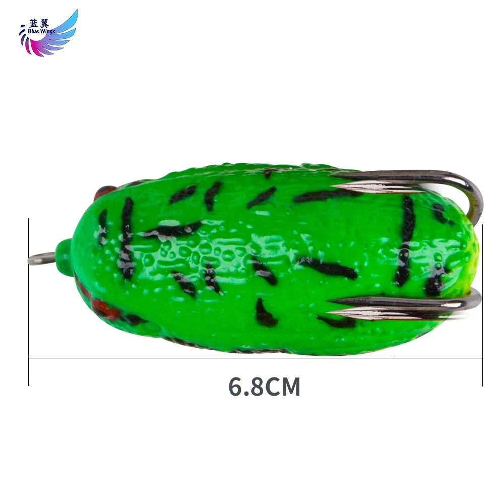 Frog Bait 26g Heavy frog Larger Frog  Long Shot Big Frog for Big Black Bait Fish Thunder Game Frog with Double Hook 5pcs