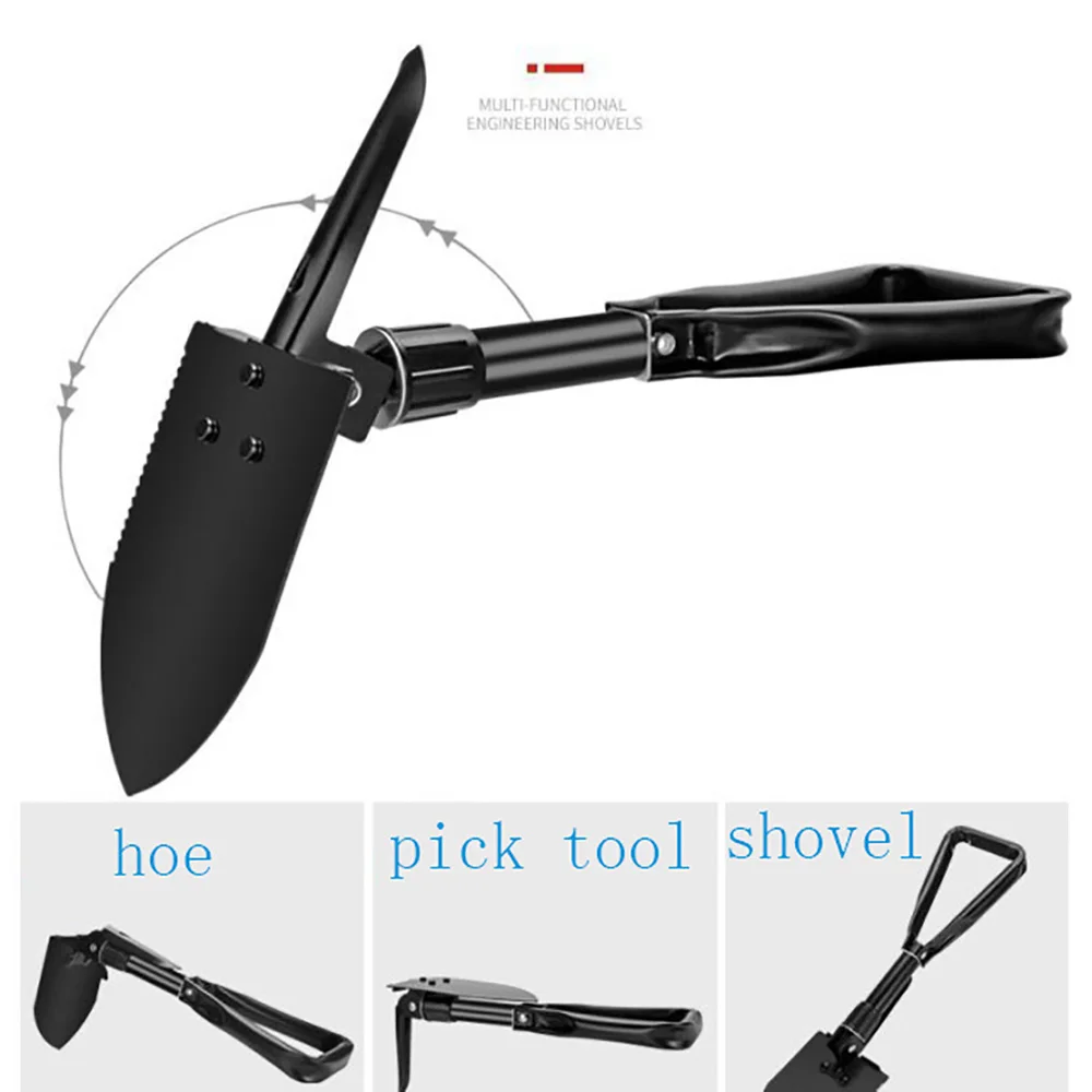 Tip Head Snow Shovel Outdoor Large Sapper shovel  Middle Small Car Portable Emergency Relief  Winter Courtyard Removal Tool