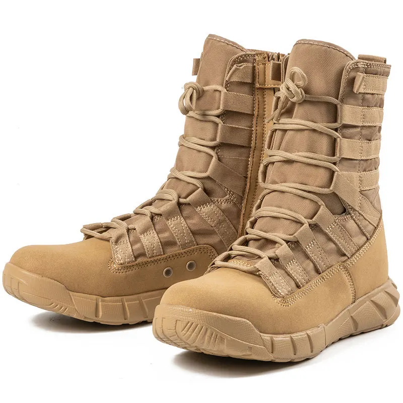 2024  New Men Supply New High-Top Green Desert Brown Light Boots