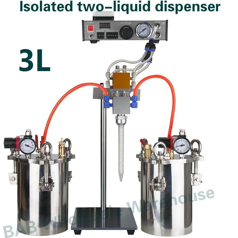 

AB glue dispensing two component 3L epoxy resin/Resin and hardener Automatic ab glue dispenser/isolated two-liquid dispenser