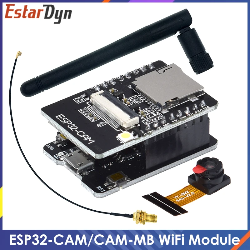 ESP32-CAM WiFi Module 2.4G Antenna ESP32 Serial to WiFi ESP32 CAM Development Board 5V Bluetooth with OV2640 Camera Module DIY