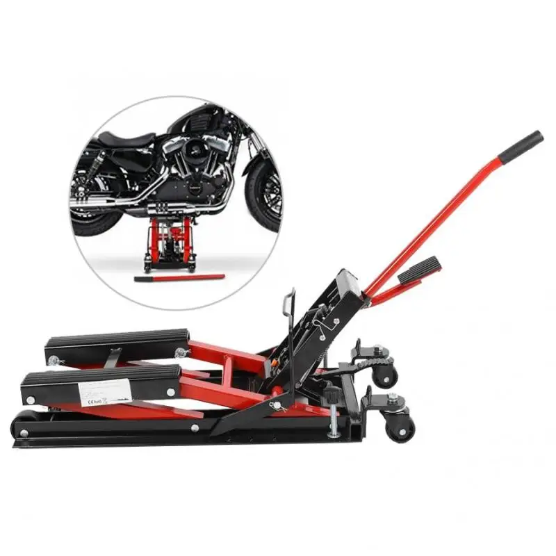 1500Lbs cavalletto per moto regolabile Jack di sollevamento cavalletto piano Jack tavolo paranco officina strumenti di sollevamento