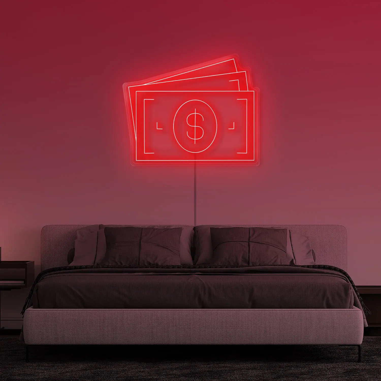 Aesthetic Cute DOLLAR BILLS Led Neon Sign Custom Decoracion Acrylic For Shop Party Gift Home Kawaii  Decor