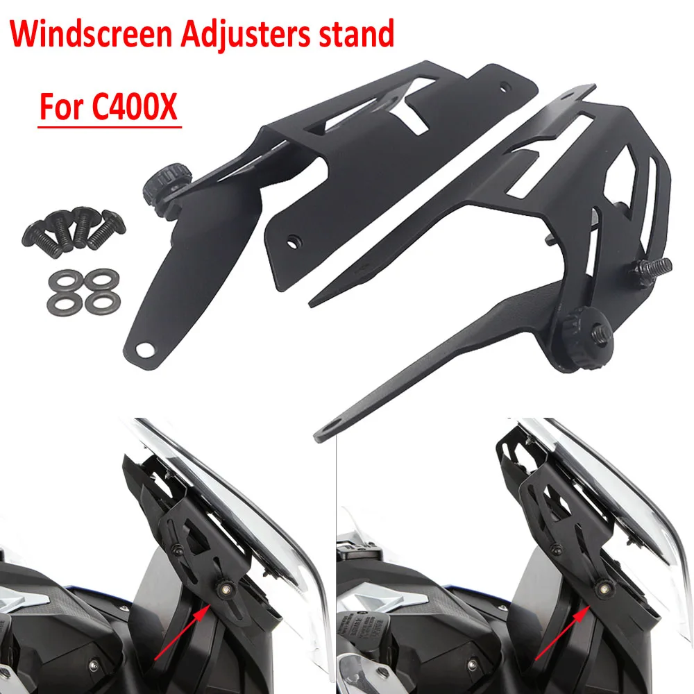 

For BMW C400X C 400 X C400 X Motorcycle Windscreen Adjusters stand CNC Windshield navigation Bracket fits Windshield Adjustable