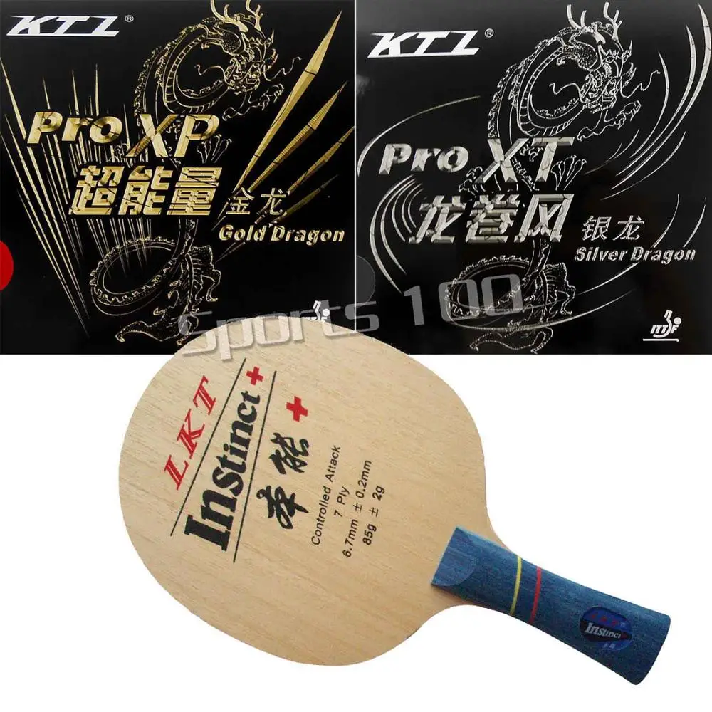 

Pro Combo Racket KTL Instinct+ with Gold Dragon and Silver Dragon Rubbers