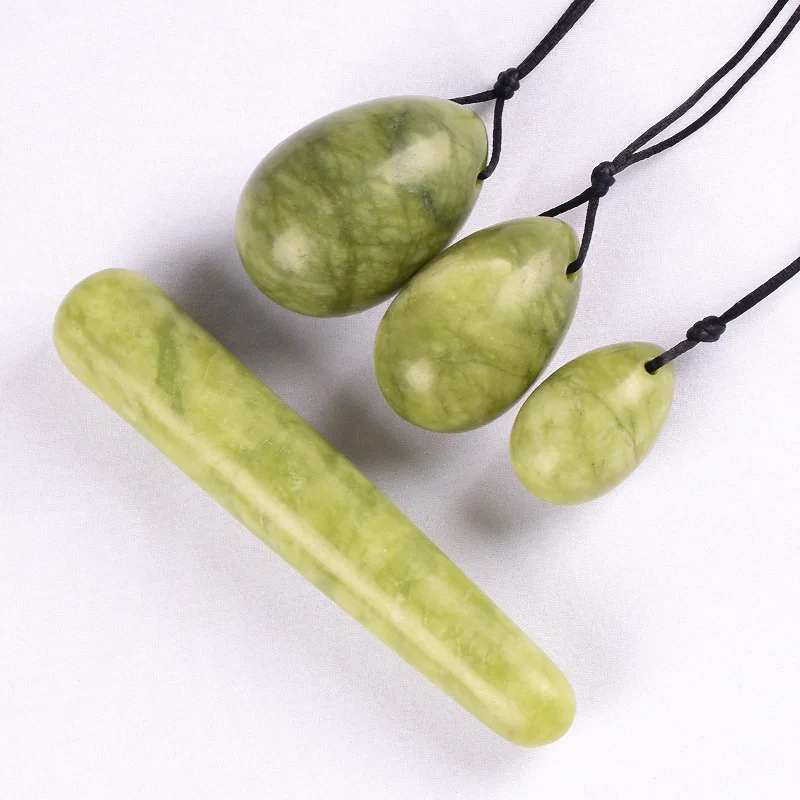 Gouache Stone Yoni Egg Vaginal Massage Balls Women Pelvic Kegel Exercise Jade Eggs Vaginal Muscles Tightening Yoni Wand Massager