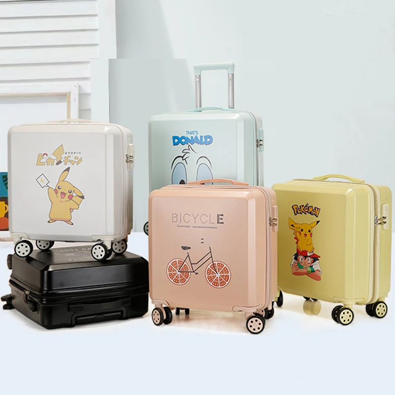 Nieuwe 18 Inch Cartoon Leuke Kids Rolling Pc Bagage Trolley Koffer Wachtwoord Lock Boarding Cabine Voor Jongens En Meisjes Gratis verzending