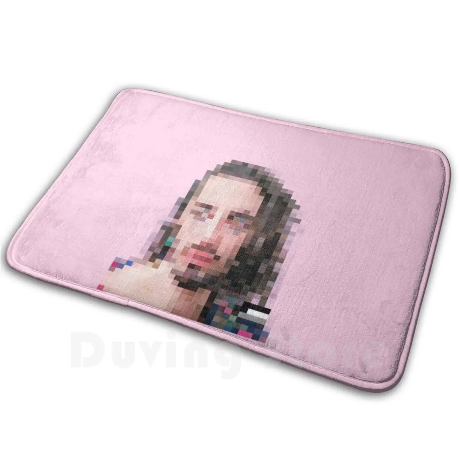 Lomepal Soft Non-Slip Mat Rug Carpet Cushion Lomepal French Rap Hip Hop Rap Rapper Amina Flip France Jeannine Pink Pixel