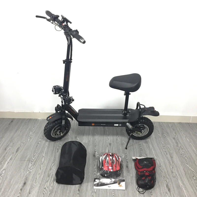 2021 PFULUO X20 Electric Scooter Foldable 2000W Dual Motor LCD Display 11inch Off-road e-scooter skateboard With Seat 60km/h