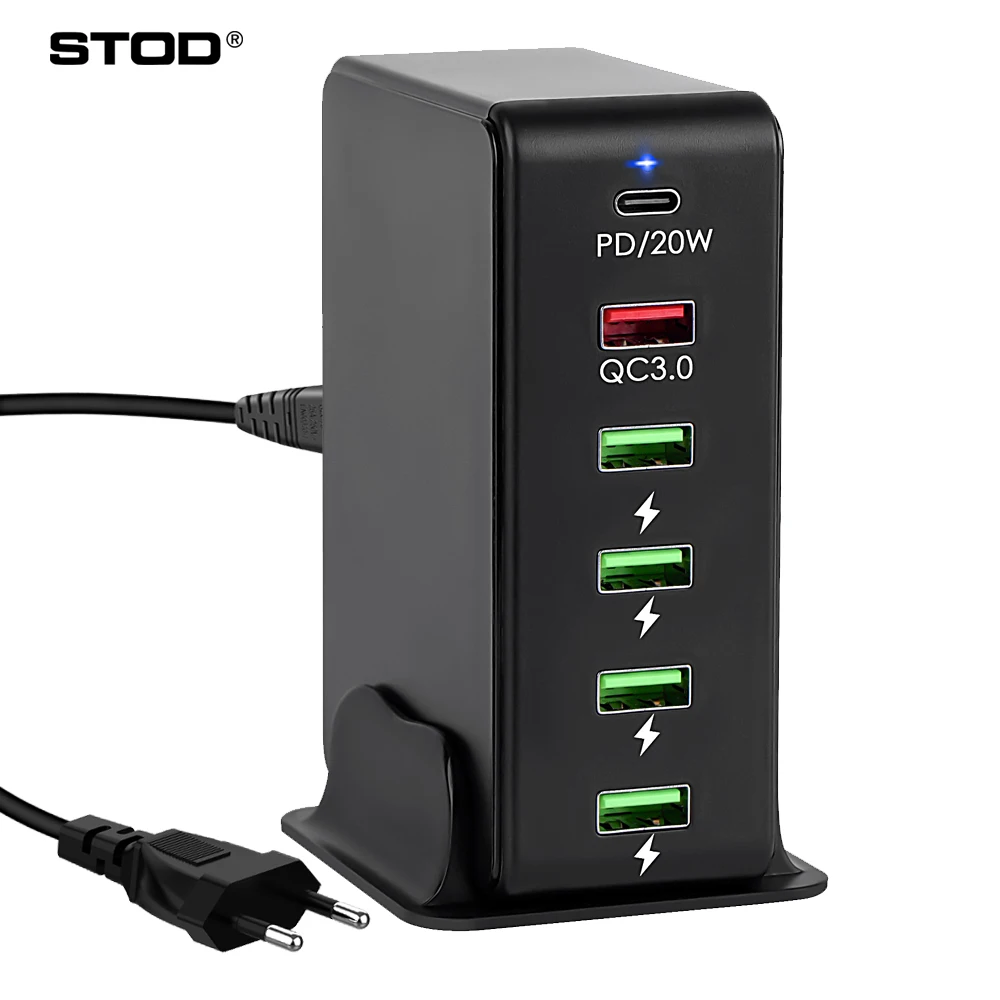 

Multiple USB C Charger Type Fast Charging Station PD 20W For iPhone 12 13 Pro Max Realme GT Phone Quick Charge 3.0 USBC Adapter