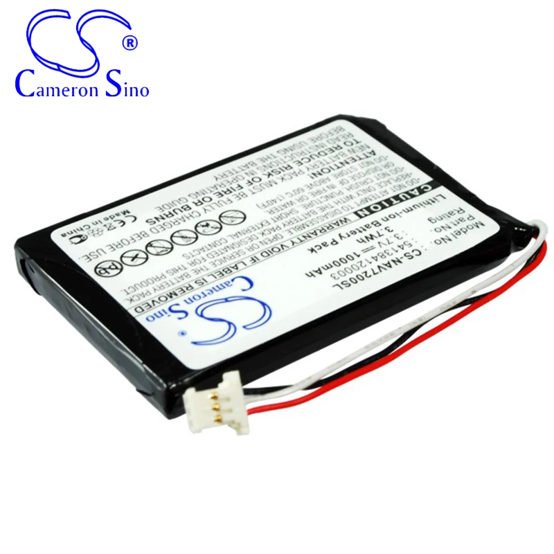 CameronSino Battery for Navigon 72 Easy 72 Plus Live fits Navigon 541384120003 GTC39110BL08554 GPS,Navigator battery 1000mAh