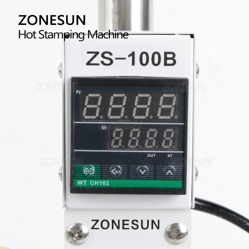 ZONESUN ZS-100B Pencils Hot Foil Stamping Machine Manual Bronzing Machine For Pvc Card Leather Paper Stamping Machine