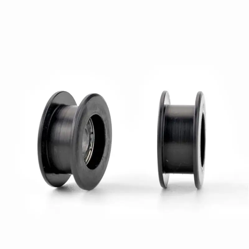 20 Stück/100 Stück Kunststoffbeschichtete Nylon-Lagerrolle 5*21*9 mm Rillen-H-Typ POM-Rollenrad 695ZZ 5x21x9 – Detail 5