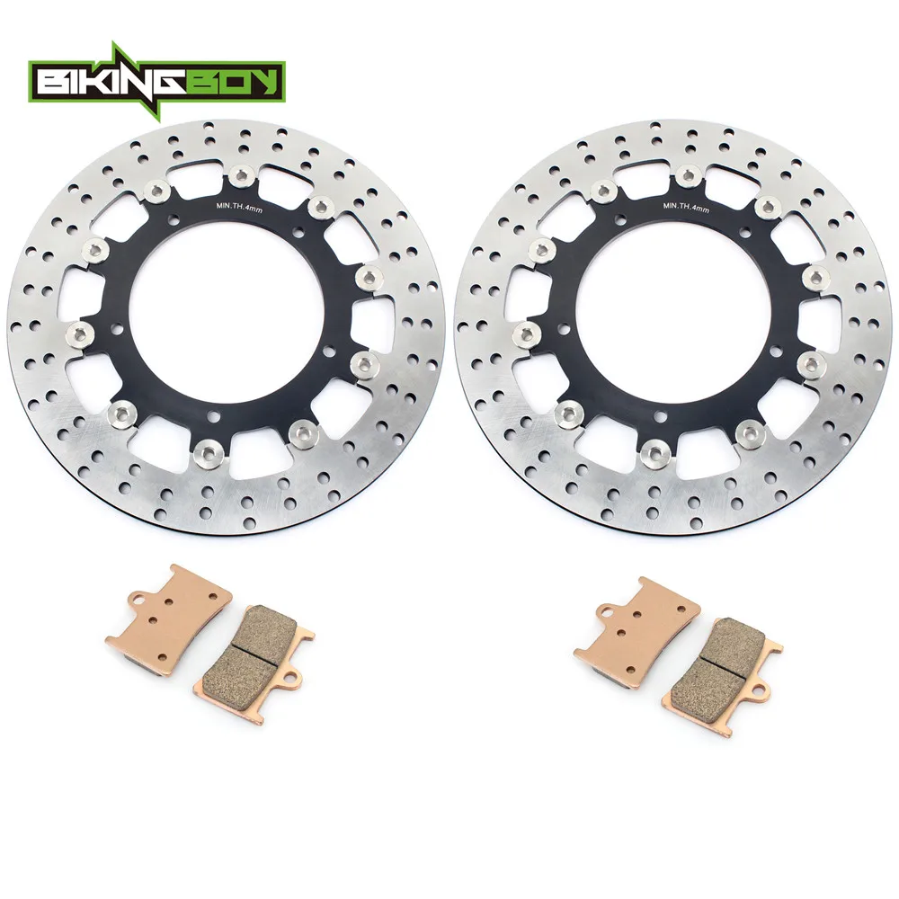 BIKINGBOY Front Rear Brake Discs Disks Rotors For Yamaha YZF R1 04 05 06 FZ1 1000 06 07 08 09 10 11 12 13 14 320mm Stainless Set