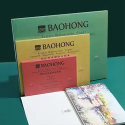 Baohong 100% cotone artista carta per acquerello 300g 20 fogli rilievo professionale per schizzi ad acquerello per pittura forniture d'arte