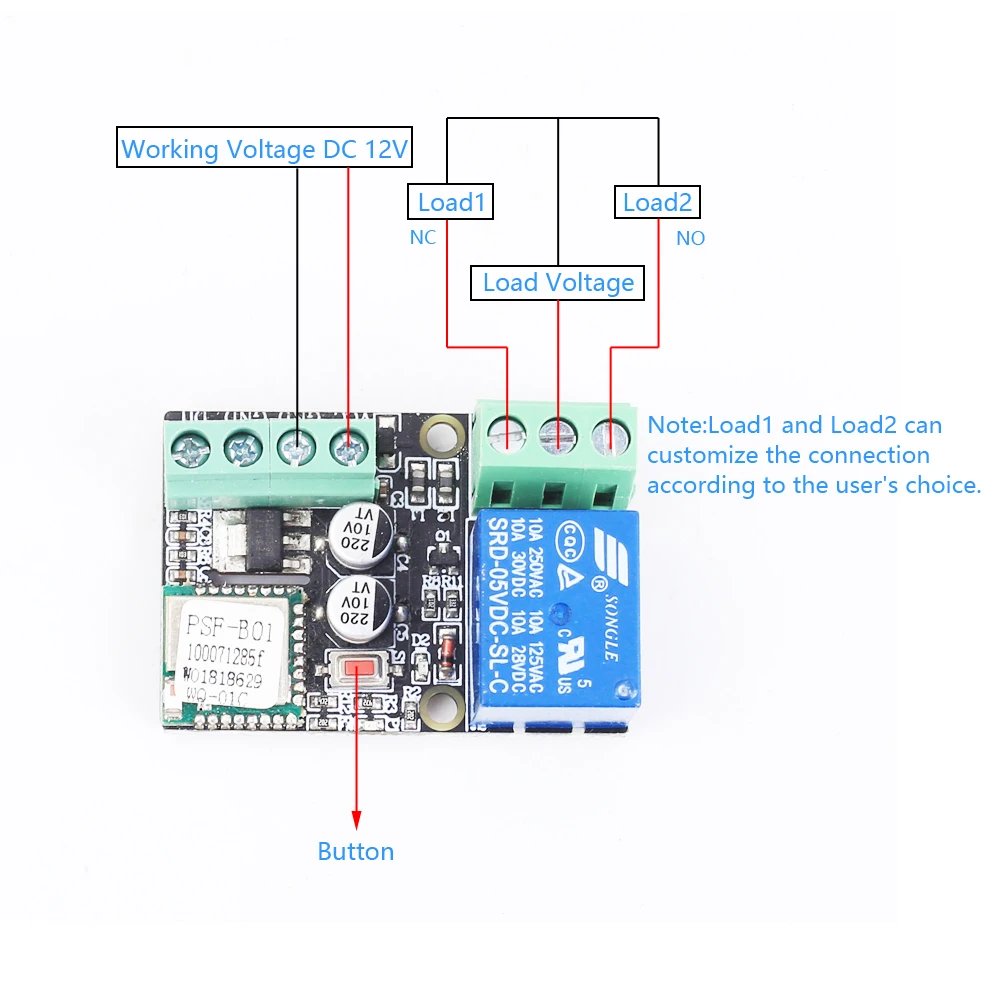 12V 10A WiFi Relay Switch Board 1/2/4 CH Timer Delay eWeLink APP Control Wireless IoT Smart Home Work With Alexa Google Home