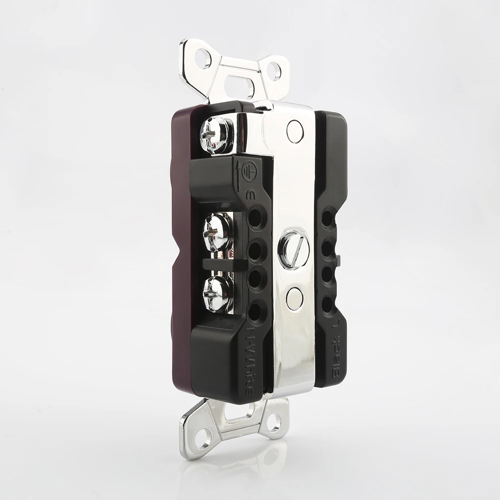 Viborg VM02R 100% 순수 적색 구리 US 리셉터클 로듐 도금 고급 HIFI AC 전원 US 소켓 리셉터클