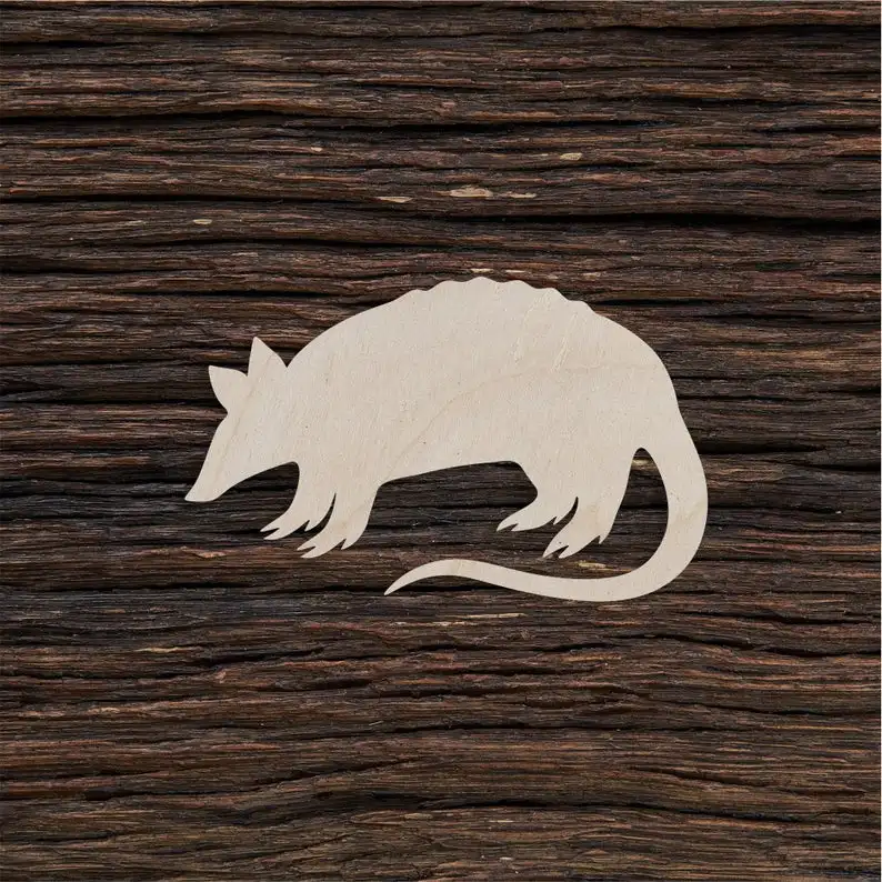 Wooden Armadillo Shape For Crafts And Decoration - Laser Cut - Armadillos - Armadillo Necklace - Texas Armadillo - Armadillo Lov