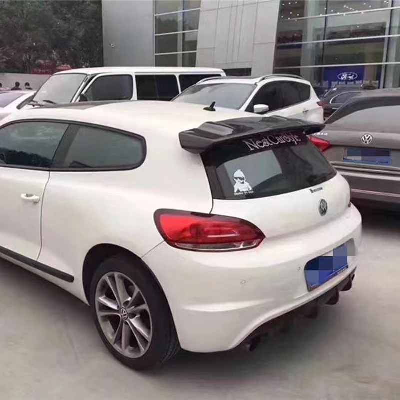 For Volkswagen VW Scirocco 2010~2014 high quality Carbon Spoiler Rear Roof Spoiler Wing Trunk Lip Boot Cover Car Styling