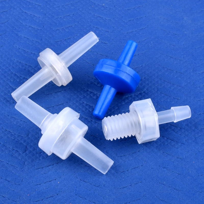 5~200pcs Mini Plastic Flat Interface Check Valve Watering Irrigation Hose Non-Return Valve Aquarium Tank Air Pump One-way Valve