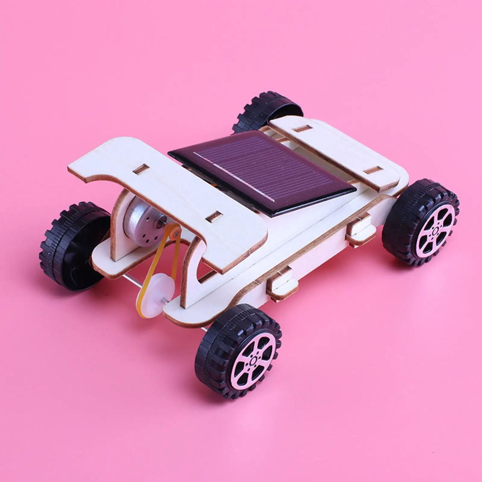 子供のためのDIY木製ソーラーカー科学実験,モデル構築プロジェクトキット,可動式ソーラーパワー,子供のためのrcカー学習おもちゃ