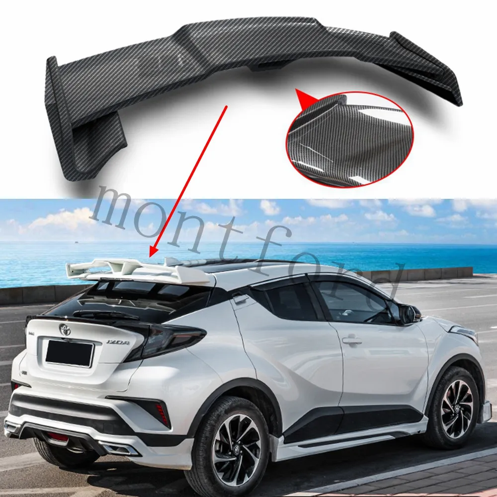 

Rear Roof Spoiler Back Wing For Toyota CHR C-HR 2019 2020 2021 2016 2017 2018 Trunk Lip Tuning Decoration Accessories Body Kit